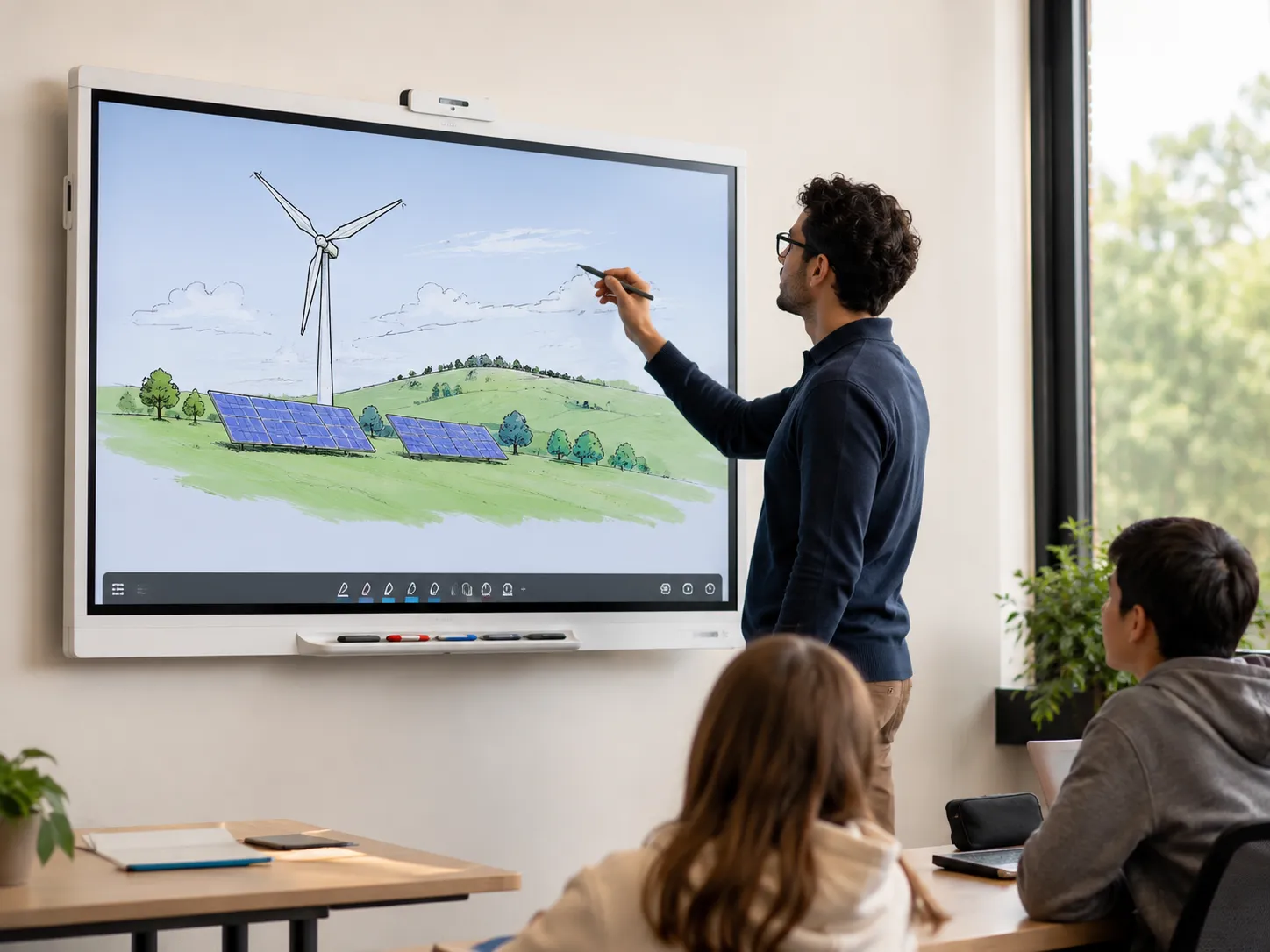 SMART Board GX Plus V4 interactive display in a classroom