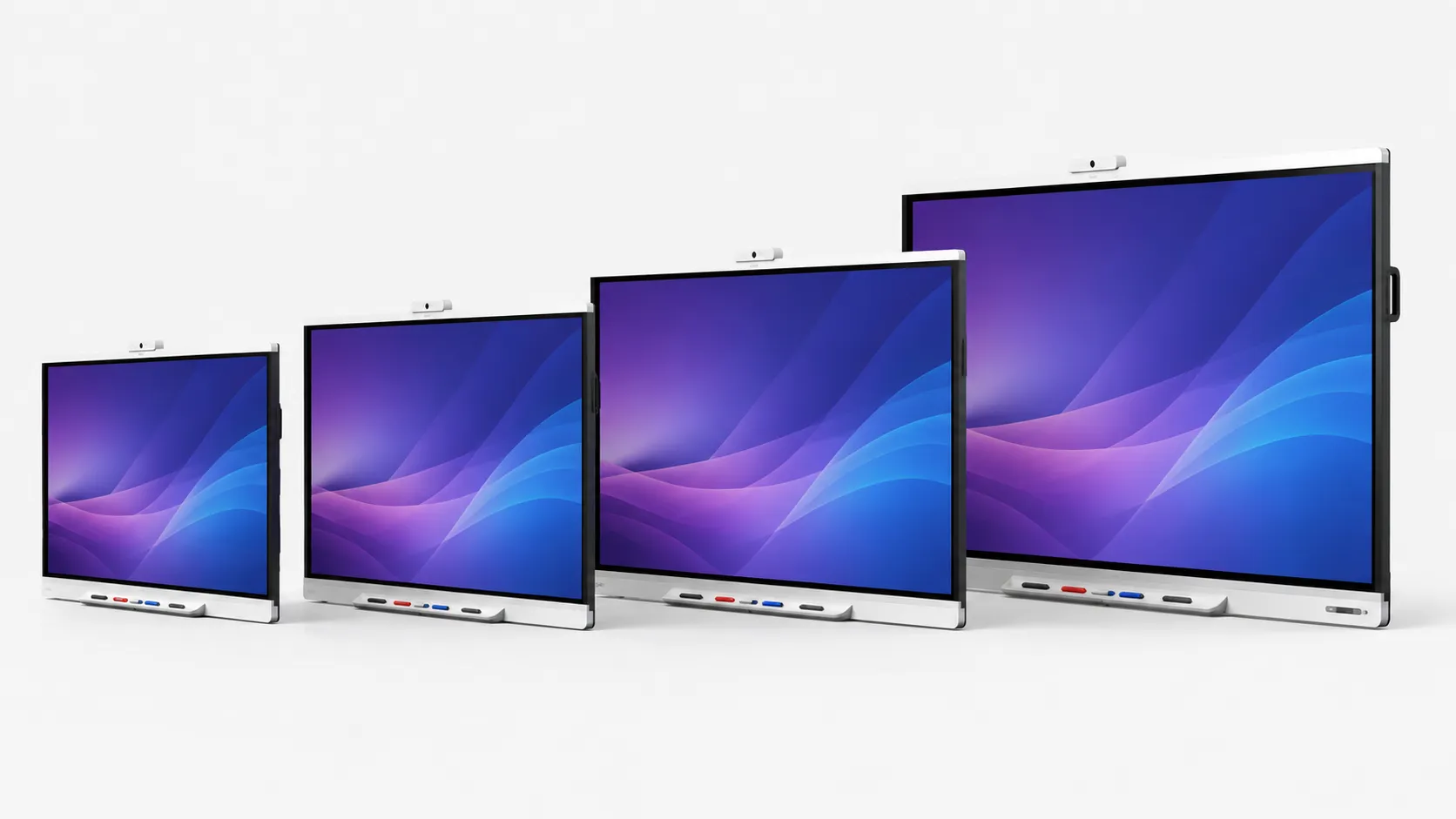 SMART Board display range — GX Plus, MX V5, RX, and T Pro series