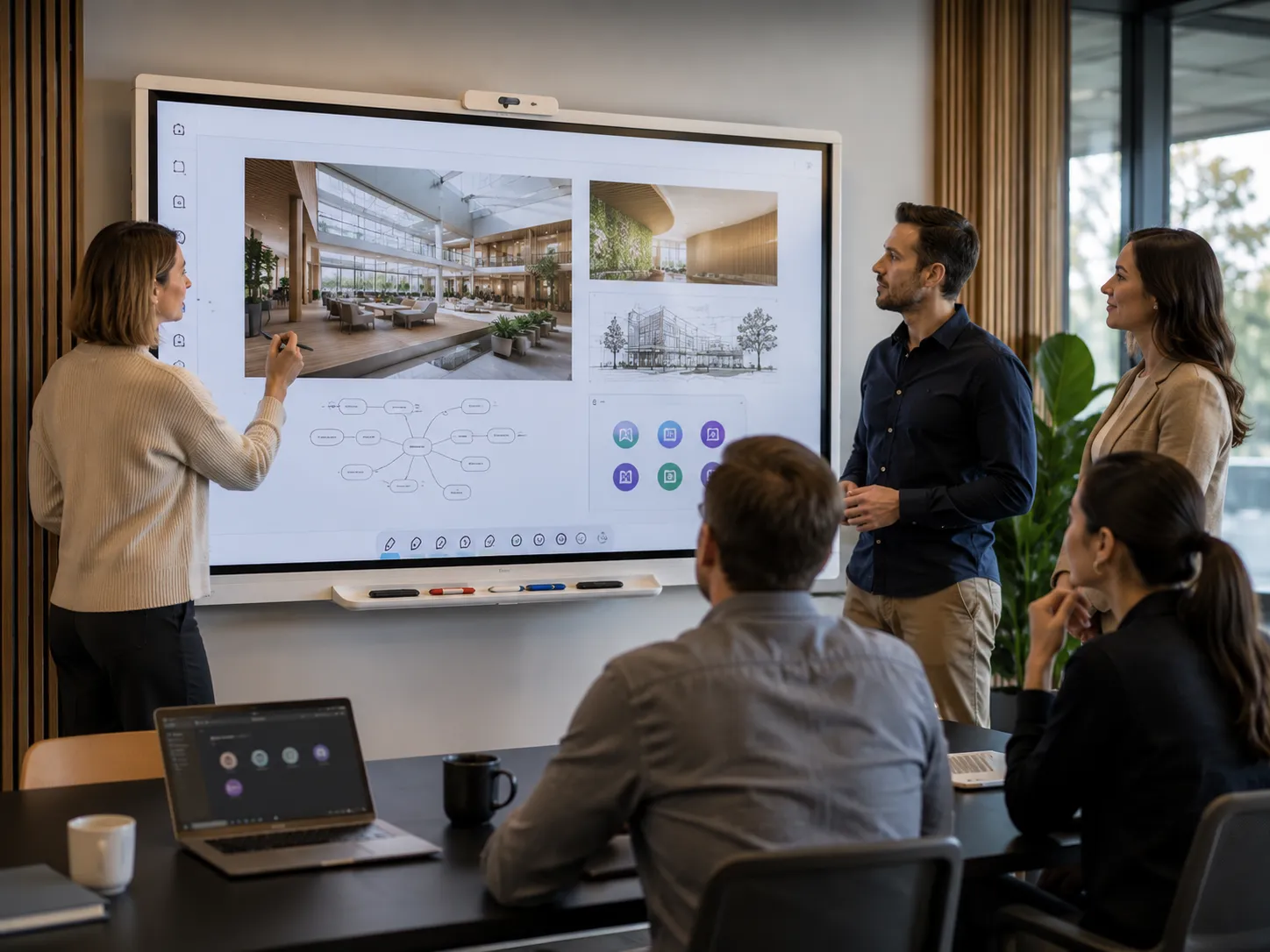 SMART Board RX series interactive display with iQ AI tools