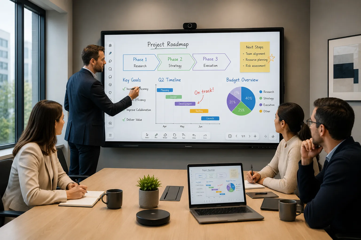 Interactive Whiteboards for Meeting Rooms